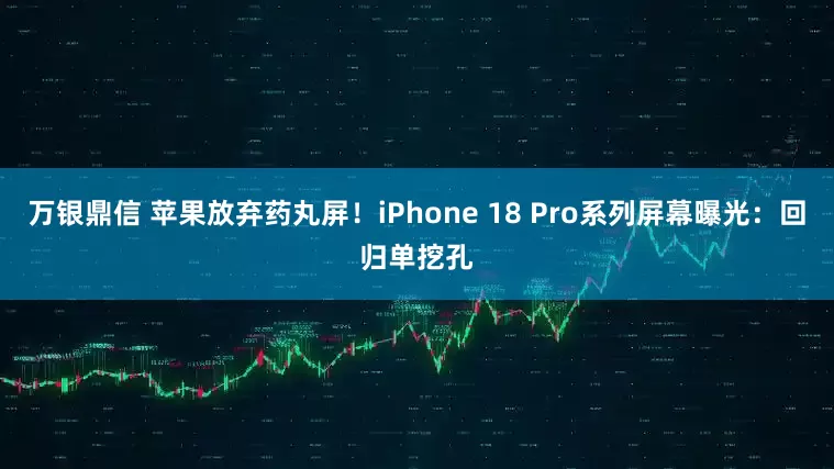 万银鼎信 苹果放弃药丸屏！iPhone 18 Pro系列屏幕曝光：回归单挖孔