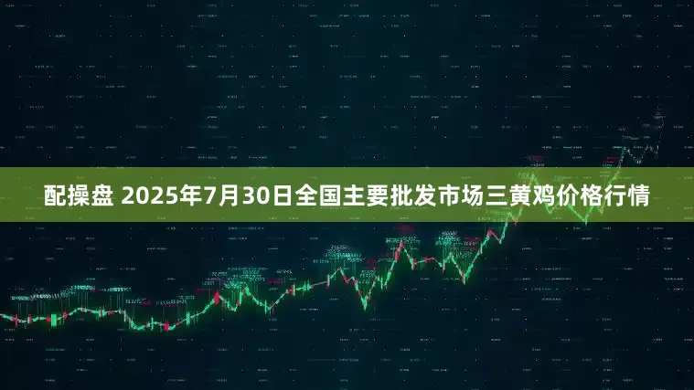 配操盘 2025年7月30日全国主要批发市场三黄鸡价格行情