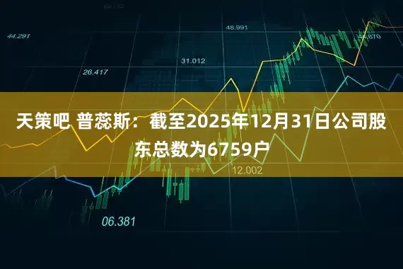 天策吧 普蕊斯：截至2025年12月31日公司股东总数为6759户